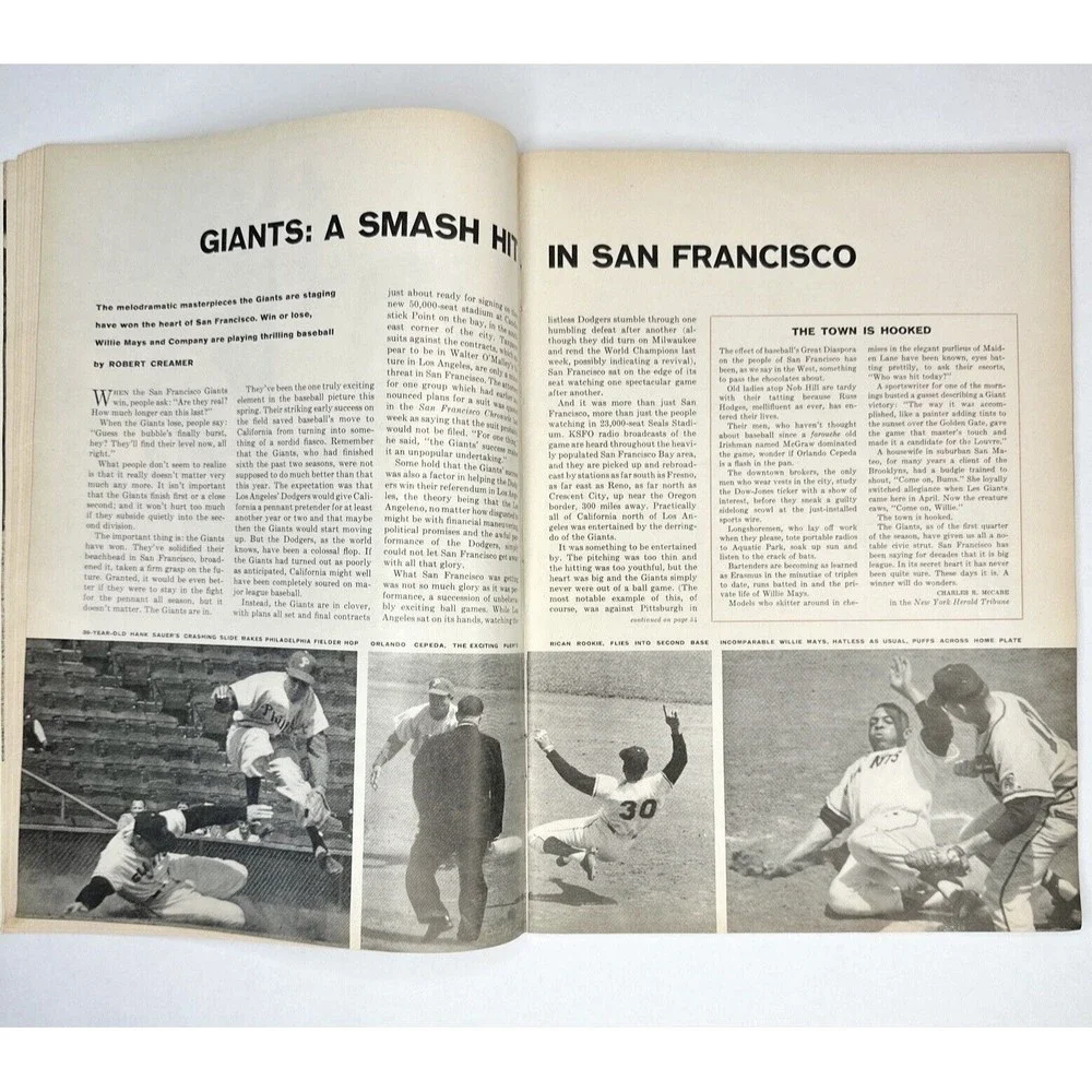 Hoad‎ Vs. Gonzales Sports Illustrated June 16, 1958 America’s National Sports